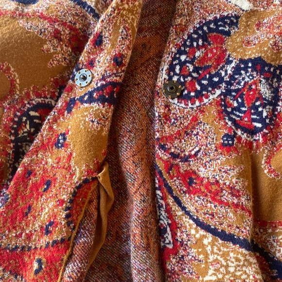 Moth Anthropologie Women’s Paisley Intarsia Blazer - Picture 4 of 4